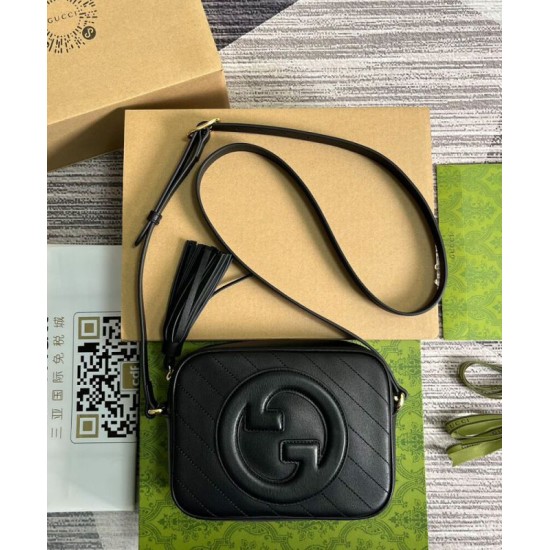 Replica Borsa a tracolla piccola Gucci Blondie 742360 nera