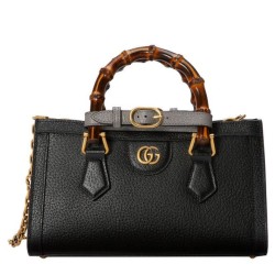 Replica Borsa a tracolla piccola Gucci Diana 735153 nera