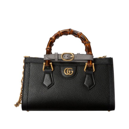 Replica Borsa a tracolla piccola Gucci Diana 735153 nera