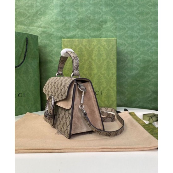 Replica Borsa a mano piccola Gucci Dionysus 739496 Albicocca