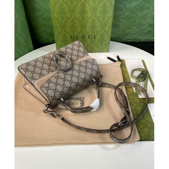 Replica Borsa a mano piccola Gucci Dionysus 739496 Albicocca