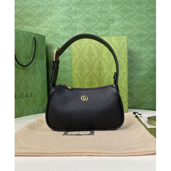 Replica Borsa a tracolla Gucci Aphrodite con doppia G 739076 nera