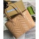 Replica Borsa tote grande Gucci GG Marmont 739684 Albicocca