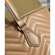 Replica Borsa tote grande Gucci GG Marmont 739684 Albicocca