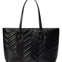 Replica Borsa tote grande Gucci GG Marmont 739684 nera