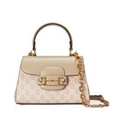 Replica Mini Borsa Gucci Horsebit 1955 703848 Crema
