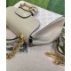 Replica Mini Borsa Gucci Horsebit 1955 703848 Crema