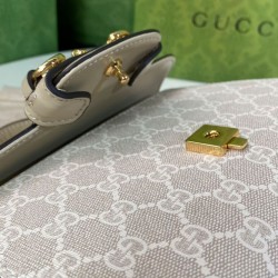 Replica Mini Borsa Gucci Horsebit 1955 703848 Crema