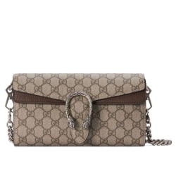 Replica Borsa a tracolla piccola Gucci Dionysus 731782 Caffè scuro