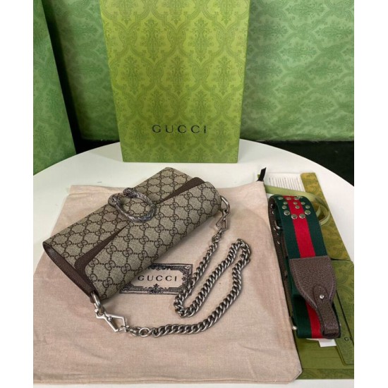 Replica Borsa a tracolla piccola Gucci Dionysus 731782 Caffè scuro Replica Borsa a tracolla piccola Gucci Dionysus 731782 Caffè scuro