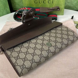 Replica Borsa a tracolla piccola Gucci Dionysus 731782 Caffè scuro