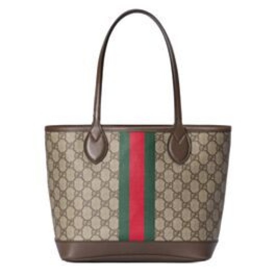 Replica Borsa tote piccola Ophidia Gucci 726762 Caffè scuro