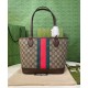 Replica Borsa tote piccola Ophidia Gucci 726762 Caffè scuro