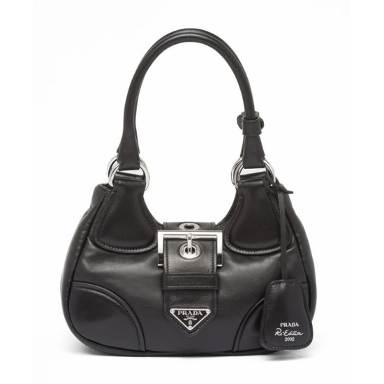 Replica Borsa Prada Moon imbottita in nappa 1BA381 nera Replica Borsa Prada Moon imbottita in nappa 1BA381 nera