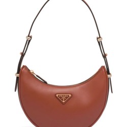 Replica Borsa a tracolla in pelle Prada 1BC194 Caffè
