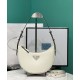 Replica Borsa a tracolla in pelle Prada 1BC194 Crema