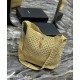 Replica Borsa YSL Saint Laurent Hobo Rafia In Crochet E Pelle Liscia Albicocca