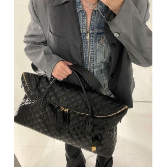 Replica Borsa Da Viaggio Gigante YSL Saint Laurent Es In Pelle Trapuntata Nera Replica Borsa Da Viaggio Gigante YSL Saint Laurent Es In Pelle Trapuntata Nera
