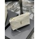 Replica Astuccio cosmetico con cerniera YSL Saint Laurent Gaby 23 cm bianco Replica Astuccio cosmetico con cerniera YSL Saint Laurent Gaby 23 cm bianco
