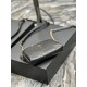 Replica YSL Saint Laurent Gaby Borsa a tracolla con cerniera nera 18 cm