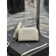 Replica Borsa a catena YSL Saint Laurent Gaby con cerniera 18 cm bianca Replica Borsa a catena YSL Saint Laurent Gaby con cerniera 18 cm bianca