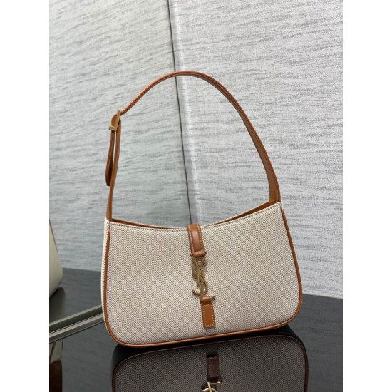 Replica YSL Saint Laurent Le 5 A 7 Borsa Hobo Tela Pelle