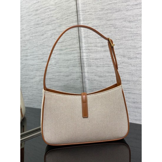 Replica YSL Saint Laurent Le 5 A 7 Borsa Hobo Tela Pelle