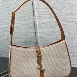 Replica YSL Saint Laurent Le 5 A 7 Borsa Hobo Tela Pelle