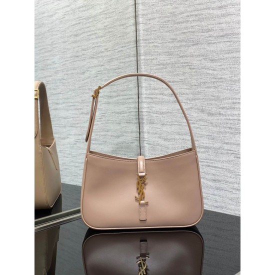Replica Borsa hobo YSL Saint Laurent Le 5 A 7 in pelle conciata al vegetale