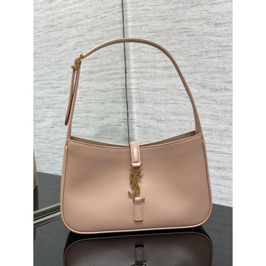 Replica Borsa hobo YSL Saint Laurent Le 5 A 7 in pelle conciata al vegetale