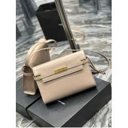 Replica Borsa a spalla YSL Saint Laurent Manhattan Albicocca