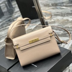 Replica Borsa a spalla YSL Saint Laurent Manhattan Albicocca