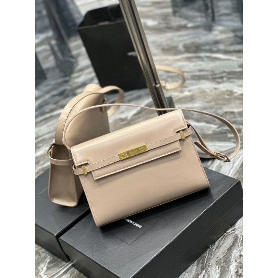 Replica Borsa a spalla YSL Saint Laurent Manhattan Albicocca Replica Borsa a spalla YSL Saint Laurent Manhattan Albicocca