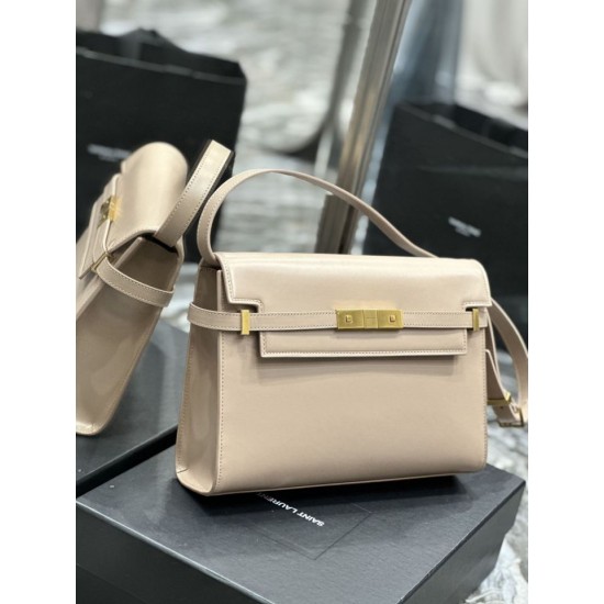 Replica Borsa a spalla YSL Saint Laurent Manhattan Albicocca Replica Borsa a spalla YSL Saint Laurent Manhattan Albicocca