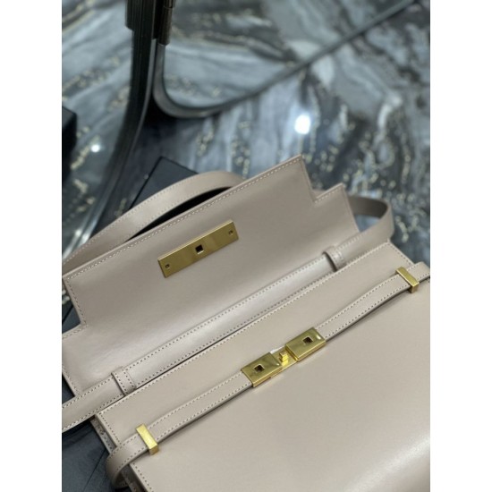Replica Borsa a spalla YSL Saint Laurent Manhattan Albicocca Replica Borsa a spalla YSL Saint Laurent Manhattan Albicocca