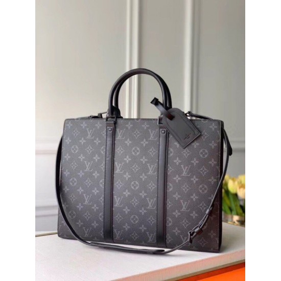 Replica Borsa Sac Plat con cerniera orizzontale Monogram Eclipse M45265