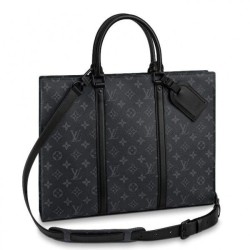 Replica Borsa Sac Plat con cerniera orizzontale Monogram Eclipse M45265