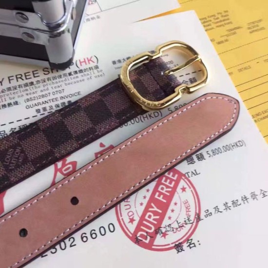 Replica Cintura Mini 25MM Damier Ebene M9744V