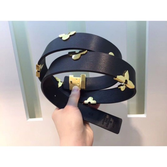 Replica Iconic Metallic Flowers 30mm Belt M9310U