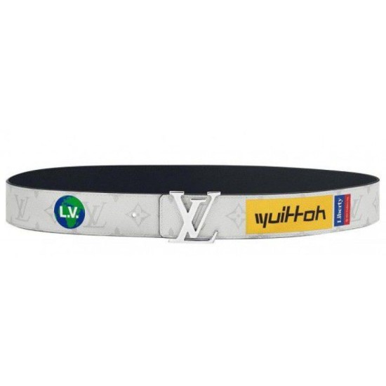 Replica Cintura Initiales 40mm Monogram M0162U Bianco