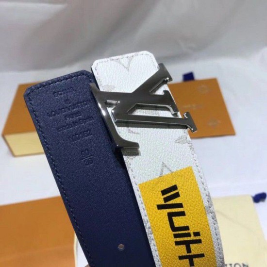 Replica Cintura Initiales 40mm Monogram M0162U Bianco