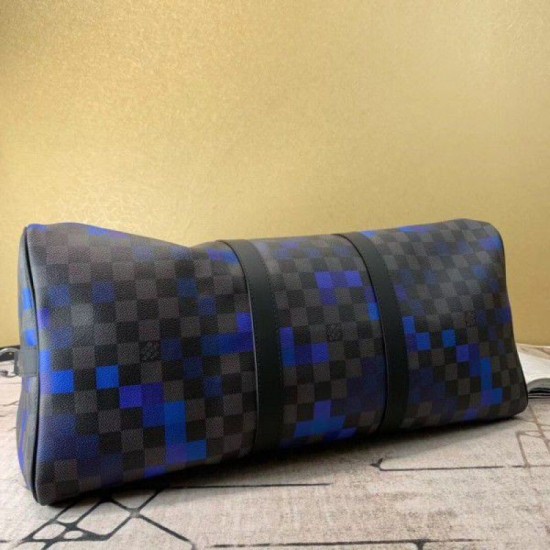 Replica Keepall Bandouliere 50 Damier Graphite Pixel N40079
