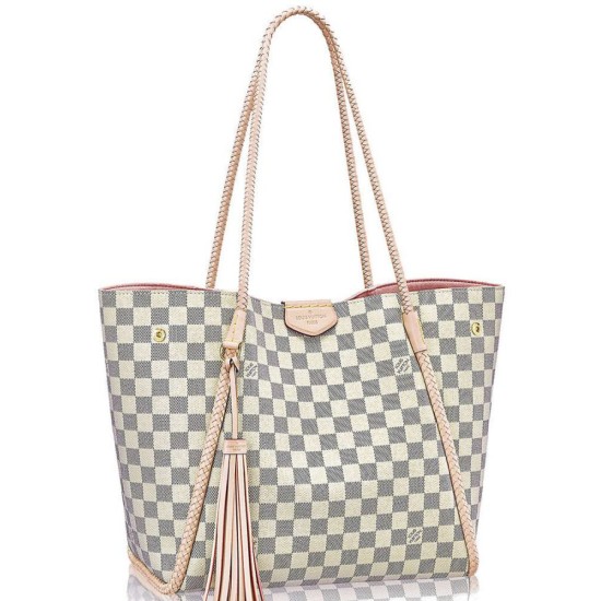 Replica Propriano Tote Damier Azur N44027 Bianco Replica Propriano Tote Damier Azur N44027 Bianco