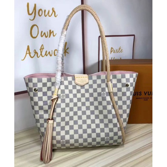 Replica Propriano Tote Damier Azur N44027 Bianco Replica Propriano Tote Damier Azur N44027 Bianco