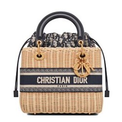 Replica Christian Dior Borsa Lady Dior media albicocca