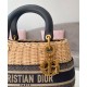 Replica Christian Dior Borsa Lady Dior media albicocca