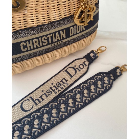 Replica Christian Dior Borsa Lady Dior media albicocca