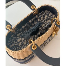 Replica Christian Dior Borsa Lady Dior media albicocca