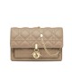 Replica Christian Dior Lady Dior Chain Pouch Albicocca