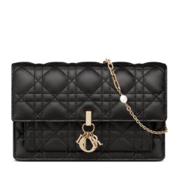 Replica Christian Dior Borsa a tracolla Lady Dior nera